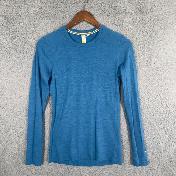 Smartwool Tops - Smartwool Merino 250 Mid Base Layer Crew Womens M Blue Wool Long Sleeve Top Warm